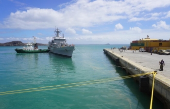 Indian navy ships visit to Madagascar, October 2019